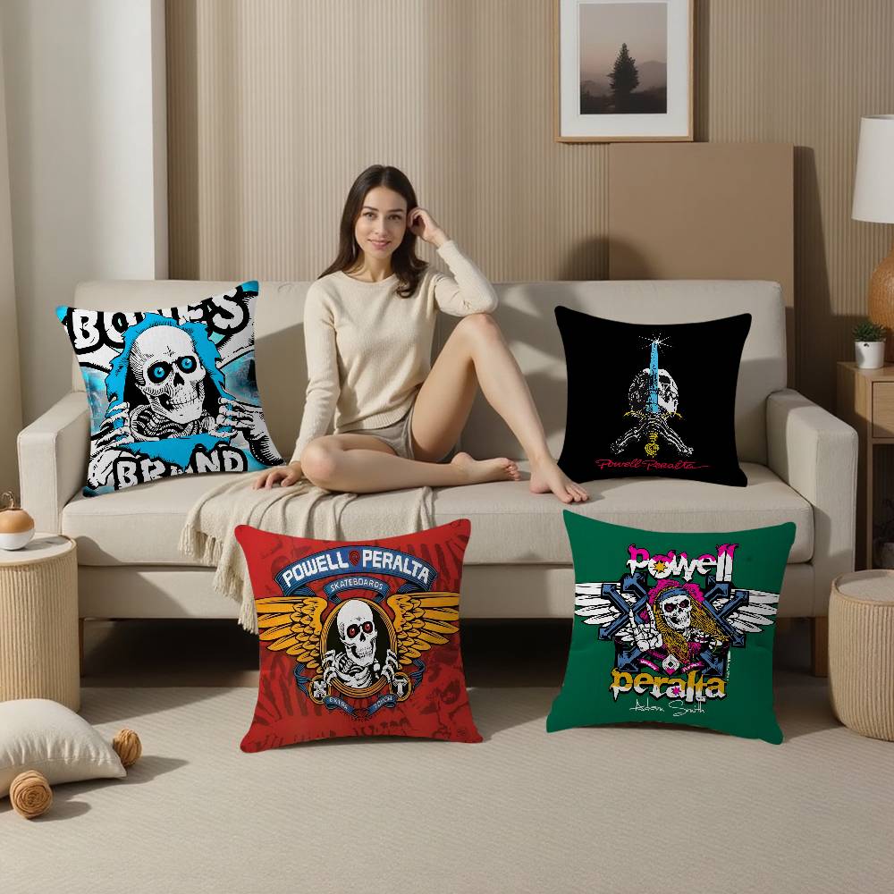 P-Powells P-Peraltas Skateboard Cartoon pillow cover sofa cushion cover home room decoration children gift