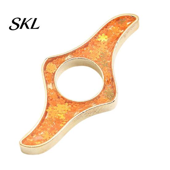 Eye-catching Glitter Bookmark Book Page Holder, Thumb Ring Holder for Reading, Smooth Edge Metal Opener Reading Accessory Students Readers