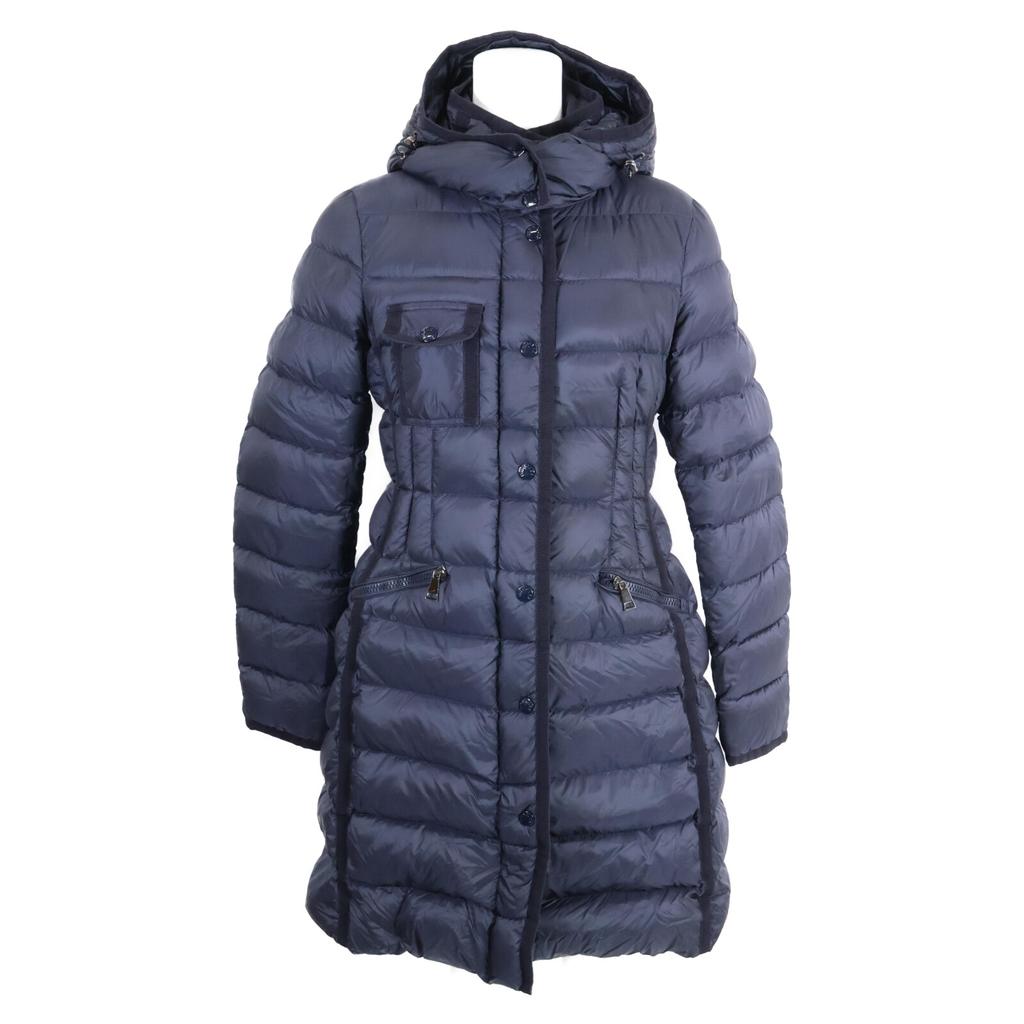 MONCLER HERMINE Hermine hooded down jacket coat O NavyUsed