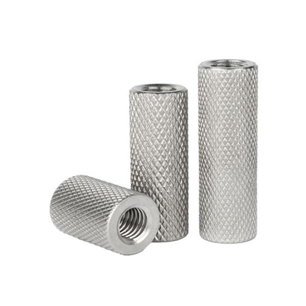 SEIDER 2-5 Piece/Lot Knurling Round Coupling Nuts M3 M4 M5 M6 M8 M10 M12