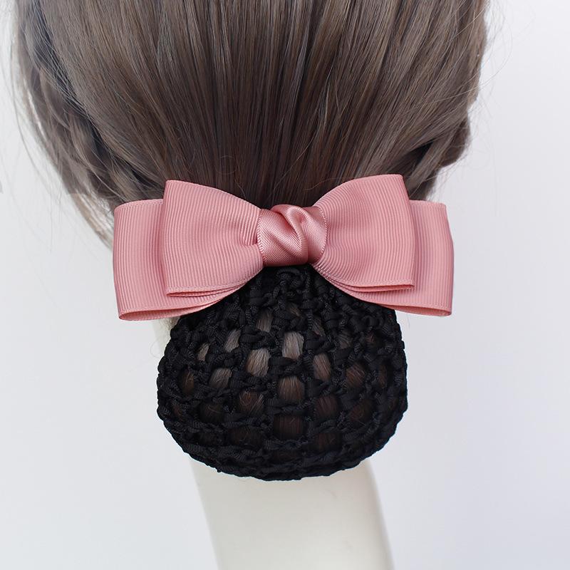 Yifei Original Professional Head Flower Hair Accessories Hairpin Hotel Bank Nurse Stewardess Disc Hair Mesh Bow