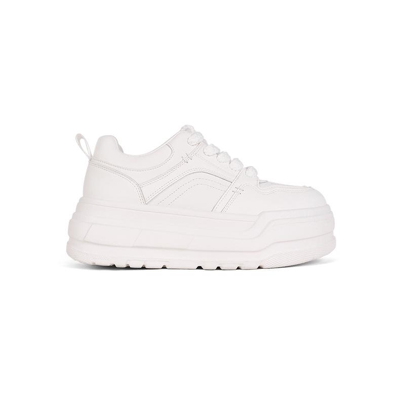 

Версия из овчины~ Звезда с той же высотой и бархатными теплыми маленькими белыми туфлями для женской летней коллекции 2025 года, на толстой подошве, универсальные, кэжуа 34