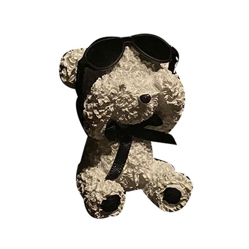Car Air Freshener White Bear Bowknot Car Air Conditioning Vent Decoration Perfume Diffuser Stone Car Interior Accessories