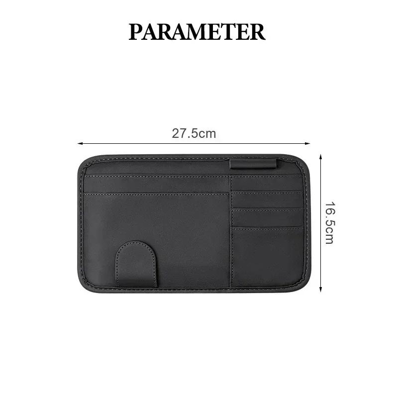 Wielofunkcyjny Klips na Okulary Samochodowe Torba do Przechowywania Kart i Długopisów na Osłonę Przeciwsłoneczną Zmodyfikowana Dekoracja