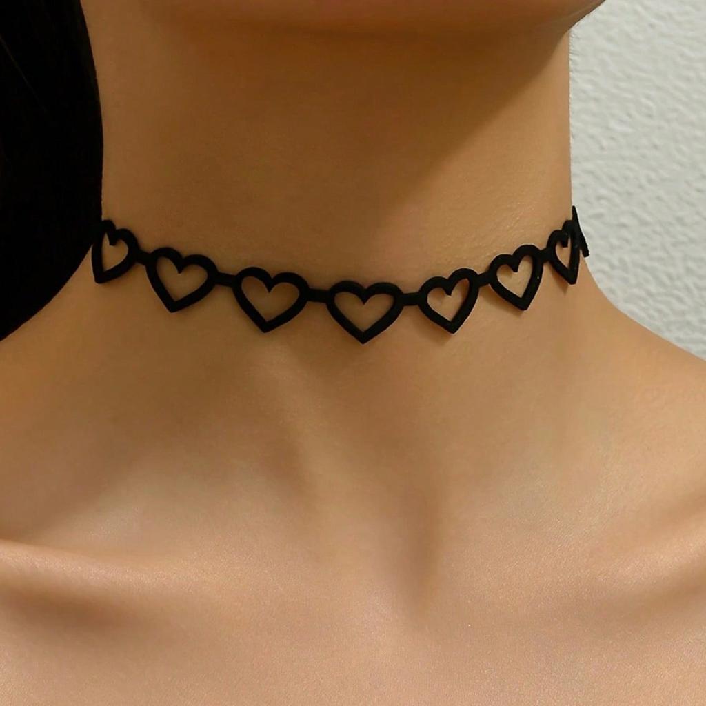 Necklace love lace retro collarbone chain neck chain punk loli collar women's vacation party