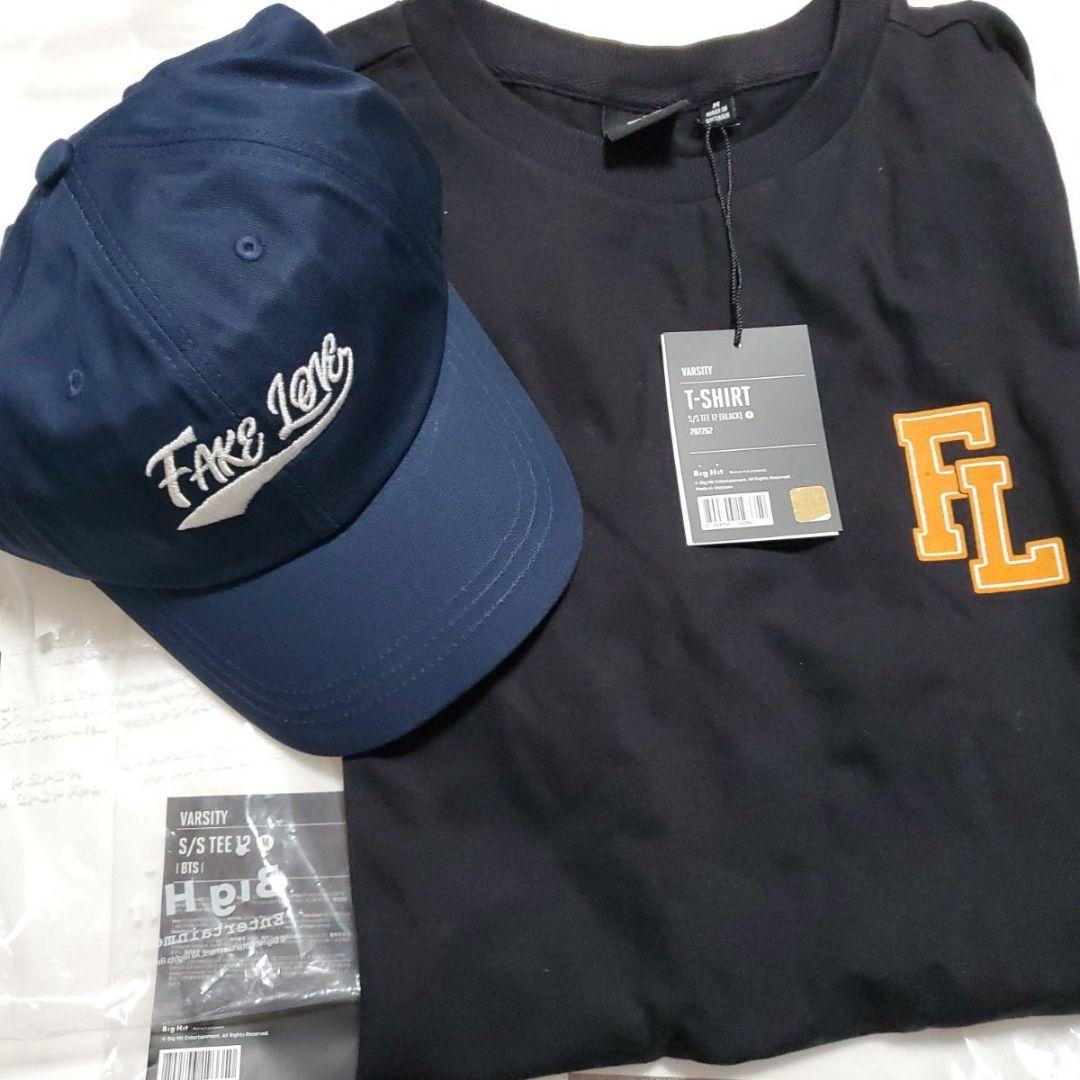 

[Б/У] Футболка BTS с тегом FAKELOVE размера M и кепка
