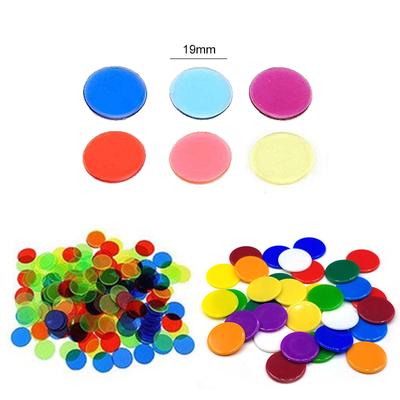 100/200 st 19 cm Spelkort Bingo Markörer Partihandel Plast Pokerchips Bordsspel Rekvisita Tillbehör Enfärgad / Transparent TMZ