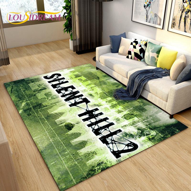 Silent Hill Horrorfilm Game Gamer Vloerkleed, Tapijt voor Woonkamer Slaapkamer Bank Deurmat Decoratie, Kinderen Antislip Vloermat