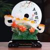 Ping An Kou Jade Stone Ornament for Wealth and New Home - Office and Living Room Decor
