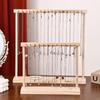 Portable Necklace Hanging Rack 12 /18 Hook Jewelry Jewelry Holder Simple Wood Necklace Stand  Desk
