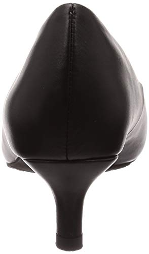 Randa Women's KP08603 3E/Stress-Free Round Toe Pumps, Size 24.5cm, Black/Small