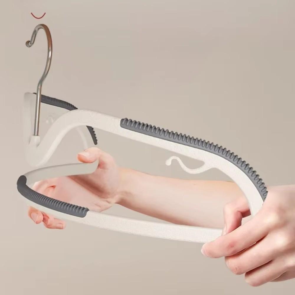 10PCS Set Short Neck Clothes Hanger Narrow Neck Design Anti Slip Clothes Rack Saving Space Closet Storage
