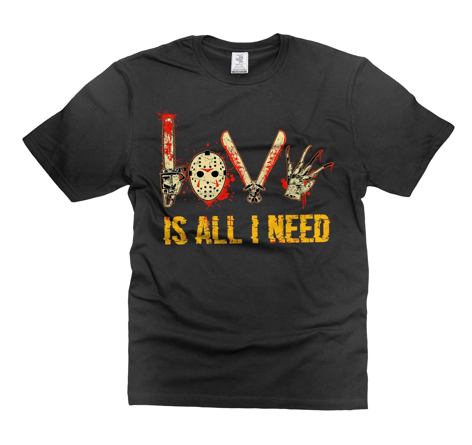 Scary Halloween T-Shirt Horror Movie Shirt Jason Voorhees Tee Halloween Gifts XL