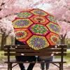 1PC Mandala PatternsAutomatic Open/Close Umbrella with Windproof, 8-Rib Sturdy Canopy, Durable Ribs, Fashionable Design, Outdoor Accessory, Fun Prin,