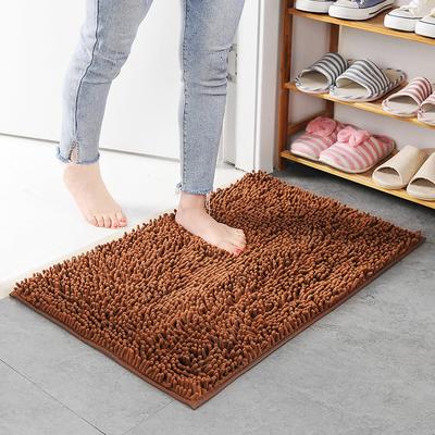 Alfombra de Entrada de Chenilla Baño Baño Inodoro Inodoro Absorbente Felpudo de Entrada Vestíbulo Pie Alfombra Antideslizante