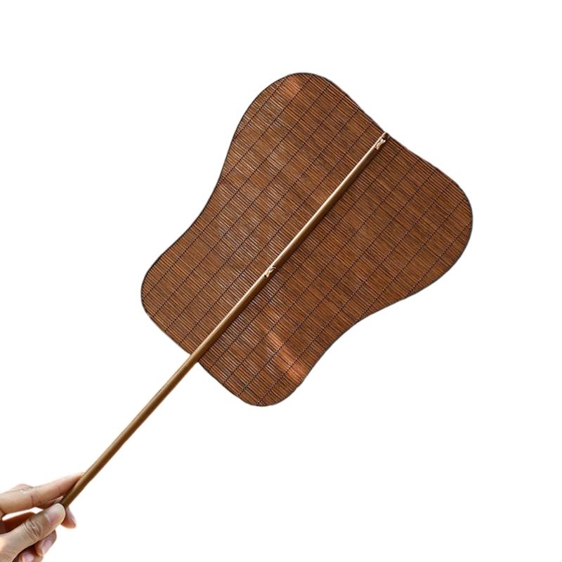 

Elegant Bamboos Wood Decorative Handheld Fan Intricate Woven Design Cooling Fan Natural Chinese Styles Home Decors Craft