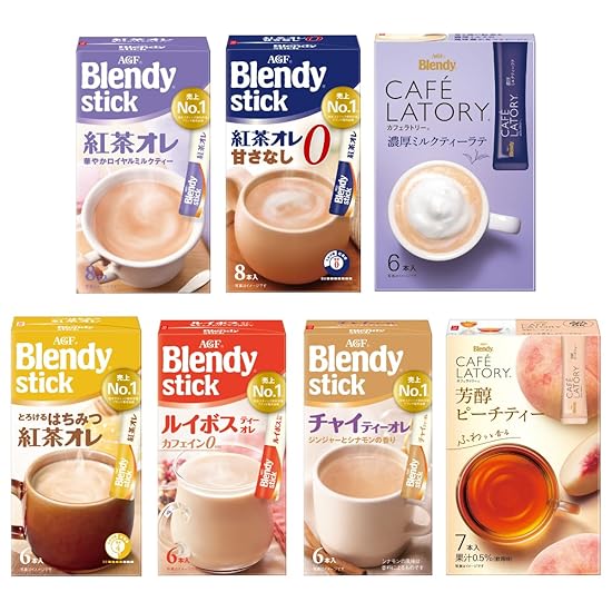 AGF Blendy Stick Caffe Latory 7-Variety Tea Lover Tasting Set