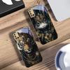 The Tiger of the Crown For Samsung A 31 32 A33 A34 35 14 A15 13 16 25 26 50 52 53 54 55 56 70 71 72 73 Golden glass phone case