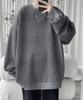 Long Sleeve Fall Loose Solid Plus Sizes [JHIJSC] Men's Hoodie, Fashionable, Fit, Color, Casual, (JP, Alphabet, 3XL, Gray)