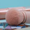 Tragbarer Einziehbarer Multifunktionaler Mini-Make-up-Pinsel Rougepinsel Abgedeckt Vier in Einem Gesichtspuder Lidschattenpinsel Set