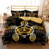 Golden Sea Turtle Bedding Set Luxury Red Classic Colour Housse De Couette Mandala High Quality Super Soft Comfortable Bedset