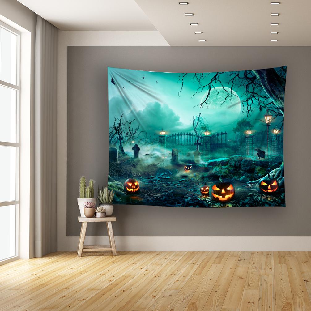 

Ужас Тыква Хэллоуин серии печатный гобелен дома гостиная спальня украшения стены фон ткань гобелен 100x75cm