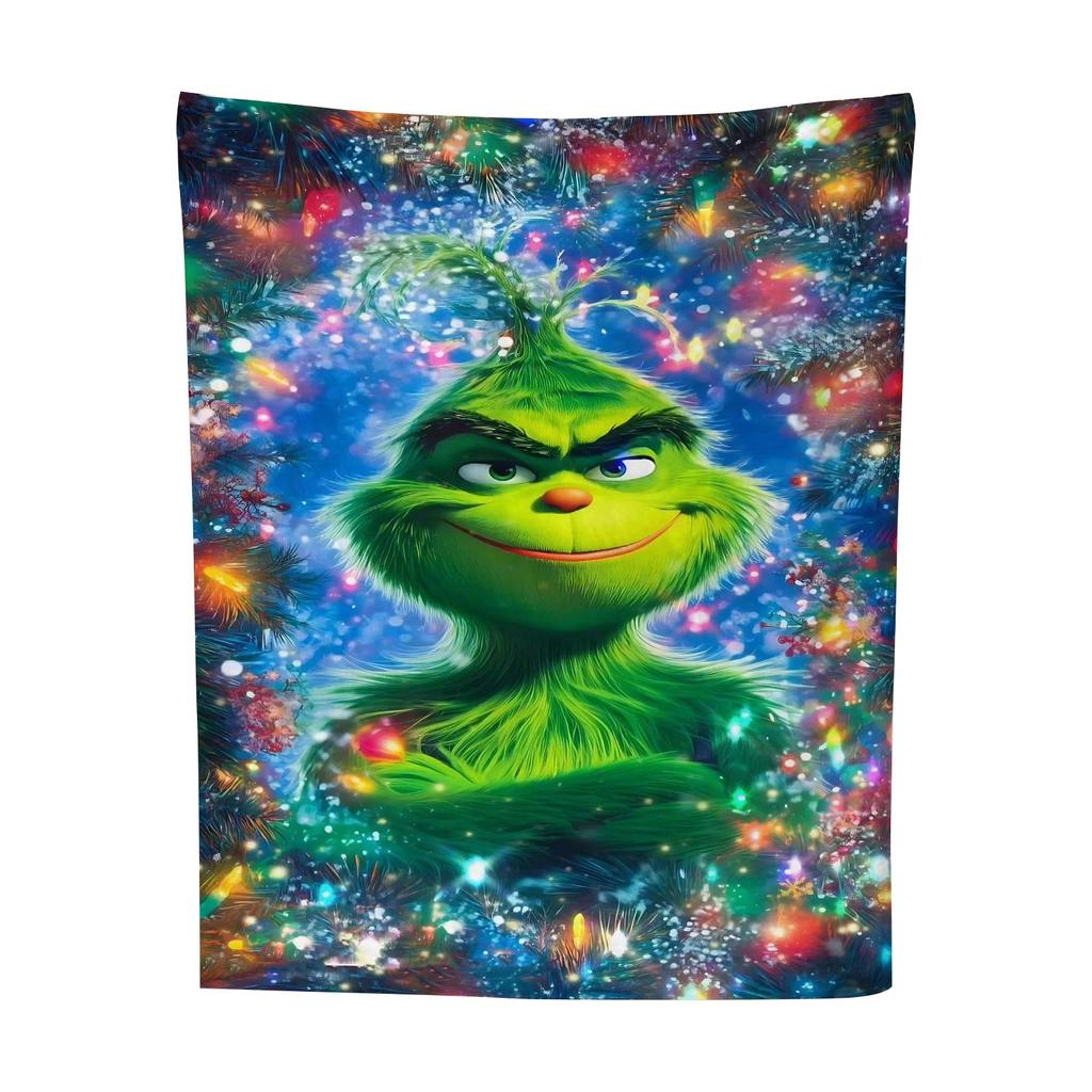 Vaskeklutteppe Grønt Teppe Julegave Hjem Sofatrekk Teppe Feriedekorasjon Teppe