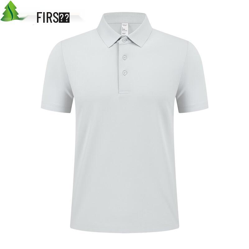 FIRS Men s 100% Mercerized Cotton Cooling Short Sleeve POLO Shirt L лунный серый