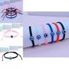Trendiges europäisches und amerikanisches handgefertigtes Armband mit verstellbarem bösem Blick-Design, perfektes Geschenk für Paare
