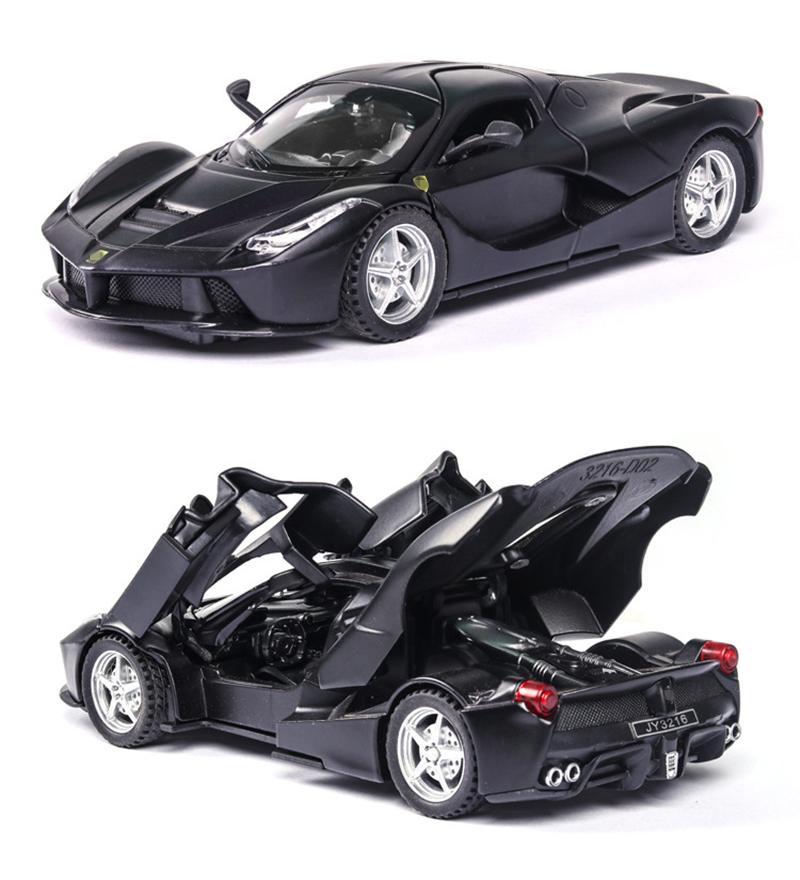 1/32 Laferrari Alloy Sports Car Model Diecasts Metal Toy Vehicles Car Model High Simulation Sound and Light Kids Gifts