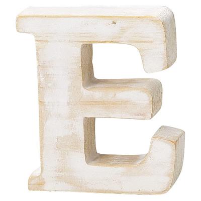 PASEO Wooden Alphabet Wall Decor, Letter E (WF-35WH-E)