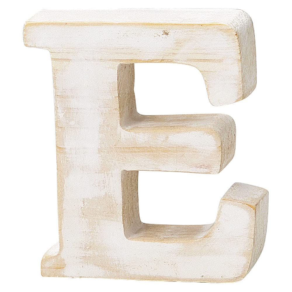 

PASEO Wooden Alphabet Wall Decor, Letter E (WF-35WH-E)
