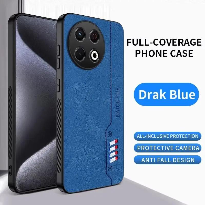 For infinix Spark 20 30 pro Plus Case Luxury Frosted Leather Silicone Fashion Design For infinix Spark GO 2024 Back Funda Cover