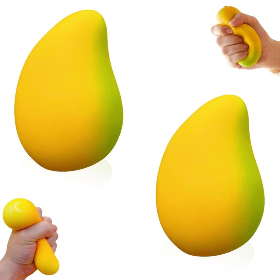 Giocattolo per Alleviare lo Stress Mango Palla Morbida Rimbalzo Super Lento Decompressione Fidget Burro Giocattolo Sollievo dall'Ansia
