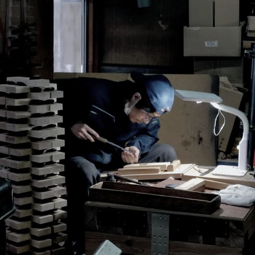 Taiya's Bonito Flakes Shaver, Beechwood with Custom-Made Blue Paper, Made in Japan (Red). Blades are pre-adjusted and ready to use. After-sales mainte