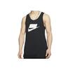 Color Block Logo Print Knitted Tank Top Men Tops Black CJ5080-010