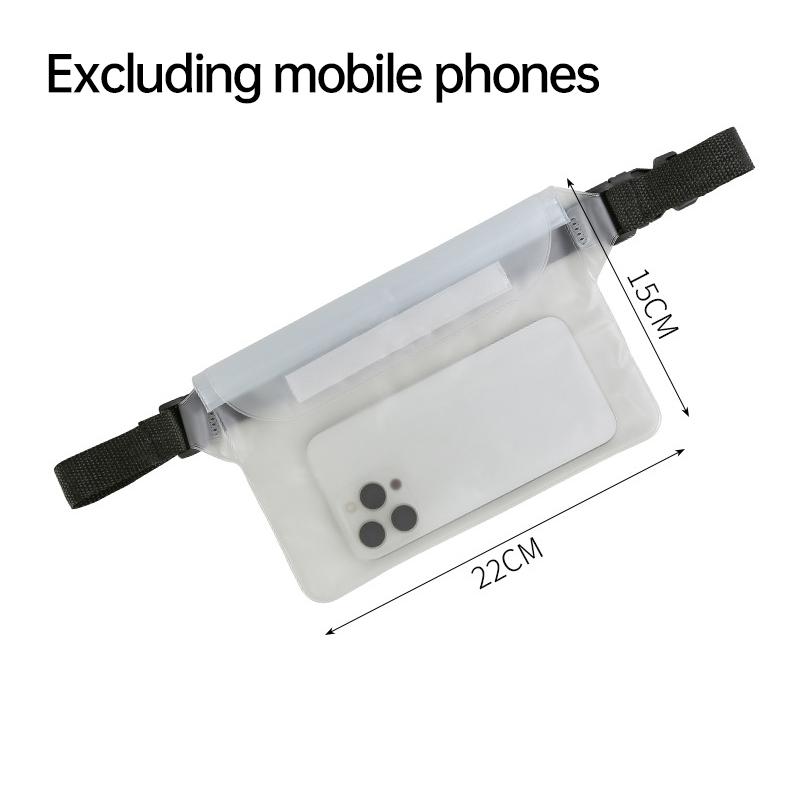 Swimming Waterproof Bag Large Waterproof Waist Bag Mobile Phone Camera Waterproof Outdoor Sports Portable Transparent Bag