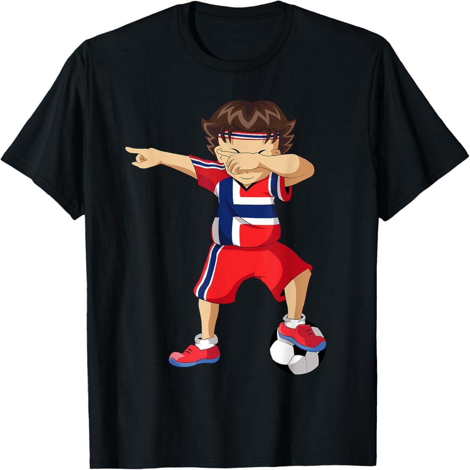 Norway Soccer Football Shirt Dab Dabbing Boy With Jersey S