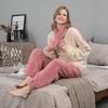 2024 Winter Plus Size Long Plush Women's Christmas Pajama Set - Loose Fit, European & American Style