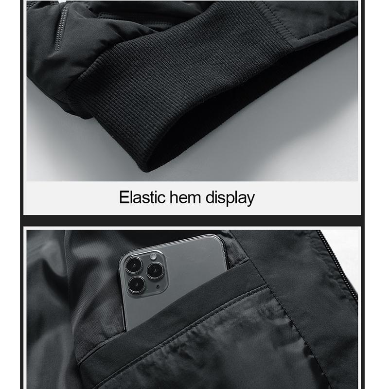 Winter Männer Baseball Baumwolle Jacke Dicke Warme Casual Stehkragen Mäntel