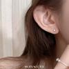 Cartoon drop glaze apple combination stud earrings, new personalized niche high-end earrings, earrings.