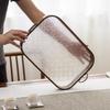 Hemu Haitang-Acrylic bamboo tea tray, fruit pastry handle, minimalist, home, hotel, kitchen, creative, flower