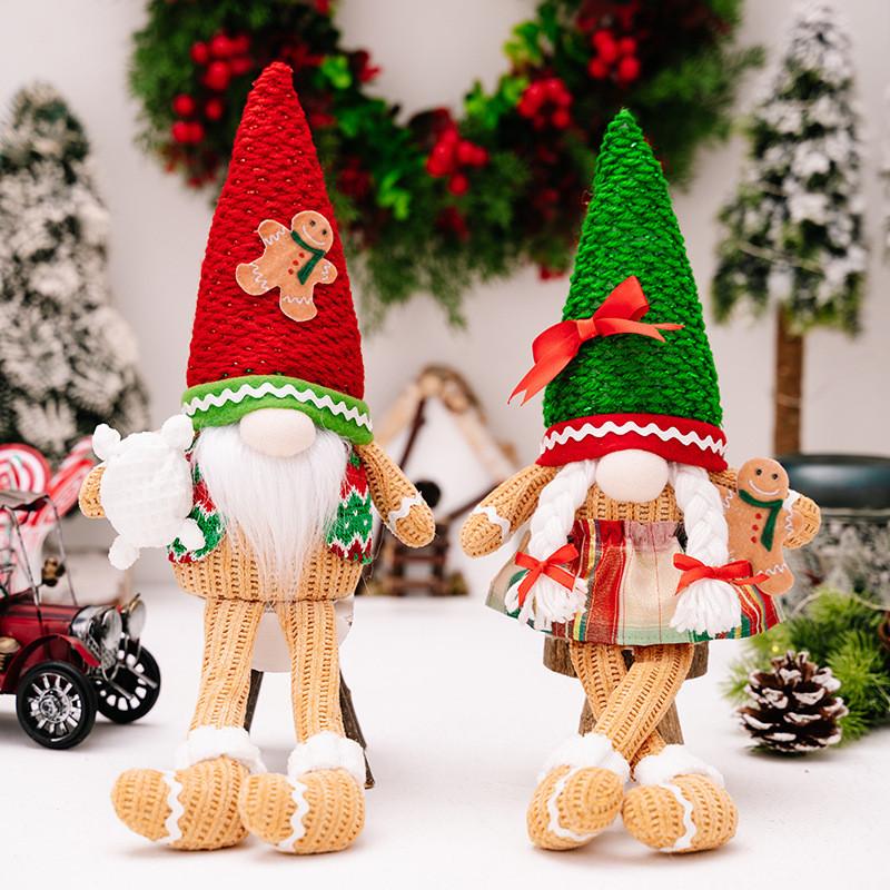 Whimsical Man Gingerbread Lighted Doll With Hanging Legs For Joyful Christmas Decor