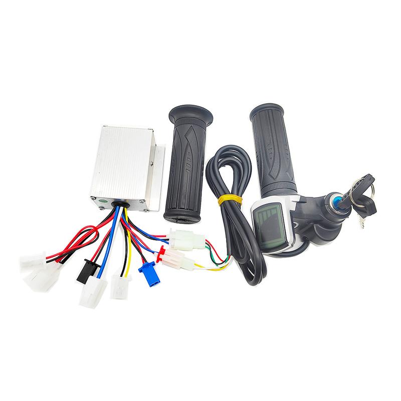 Electric Bike Bicycle Scooter Accessories Motor Brushed Controller & Throttle Twist Grip 24V 36V 48V 250W 350W 500W