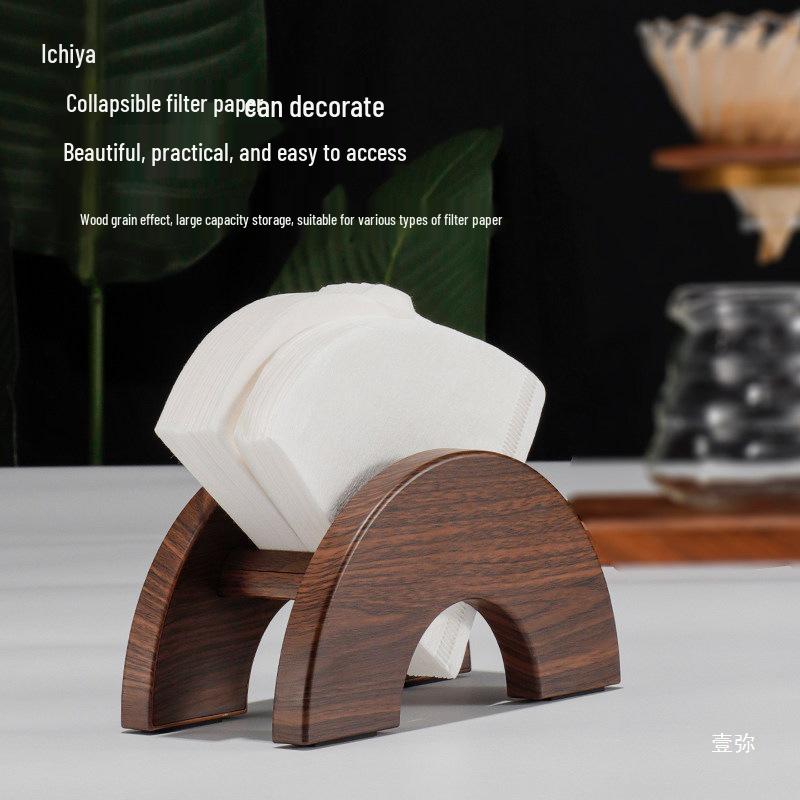 Black Walnut Wood Drip Coffee Filter Holder for V60
