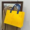 Modern Large Capacity Felt Handbag - Versatile and Stylish Shopping Bag with Letter Design