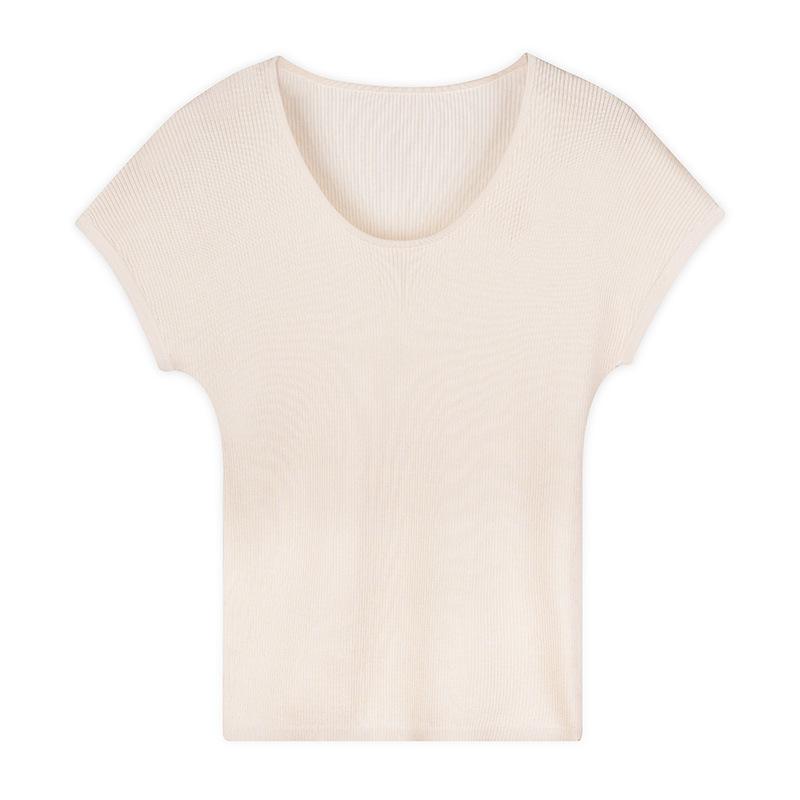 Island Country In Short-sleeved Shirt Women's Summer Thin Comfortable Knitted Top