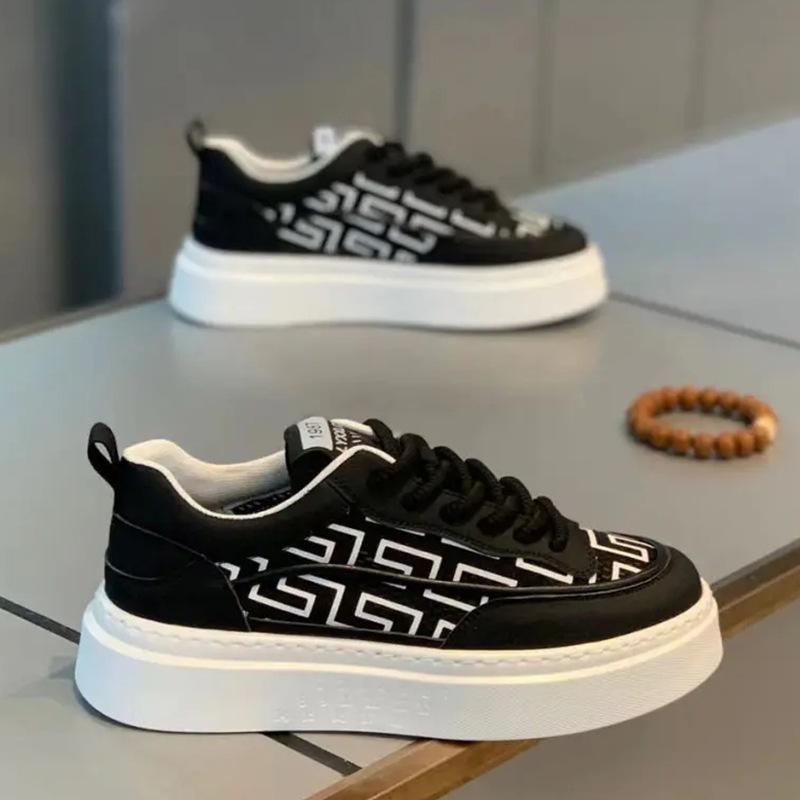 Sommer neue niedrig geschnittene dicke Sohle Mesh atmungsaktive Board-Schuhe Freizeitschuhe ok
