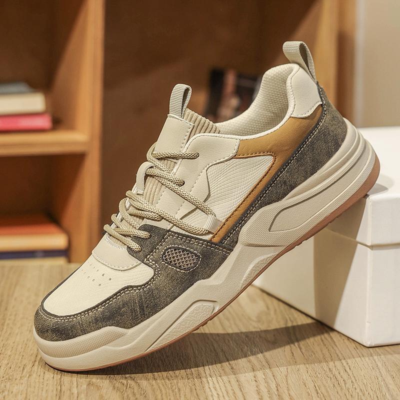 

Толстая подошва универсальные громоздкие кроссовки для мужчин новый тренд сетчатые шнурки дышащие повседневные спортивные туфли увеличенные мягкие подошвы 45