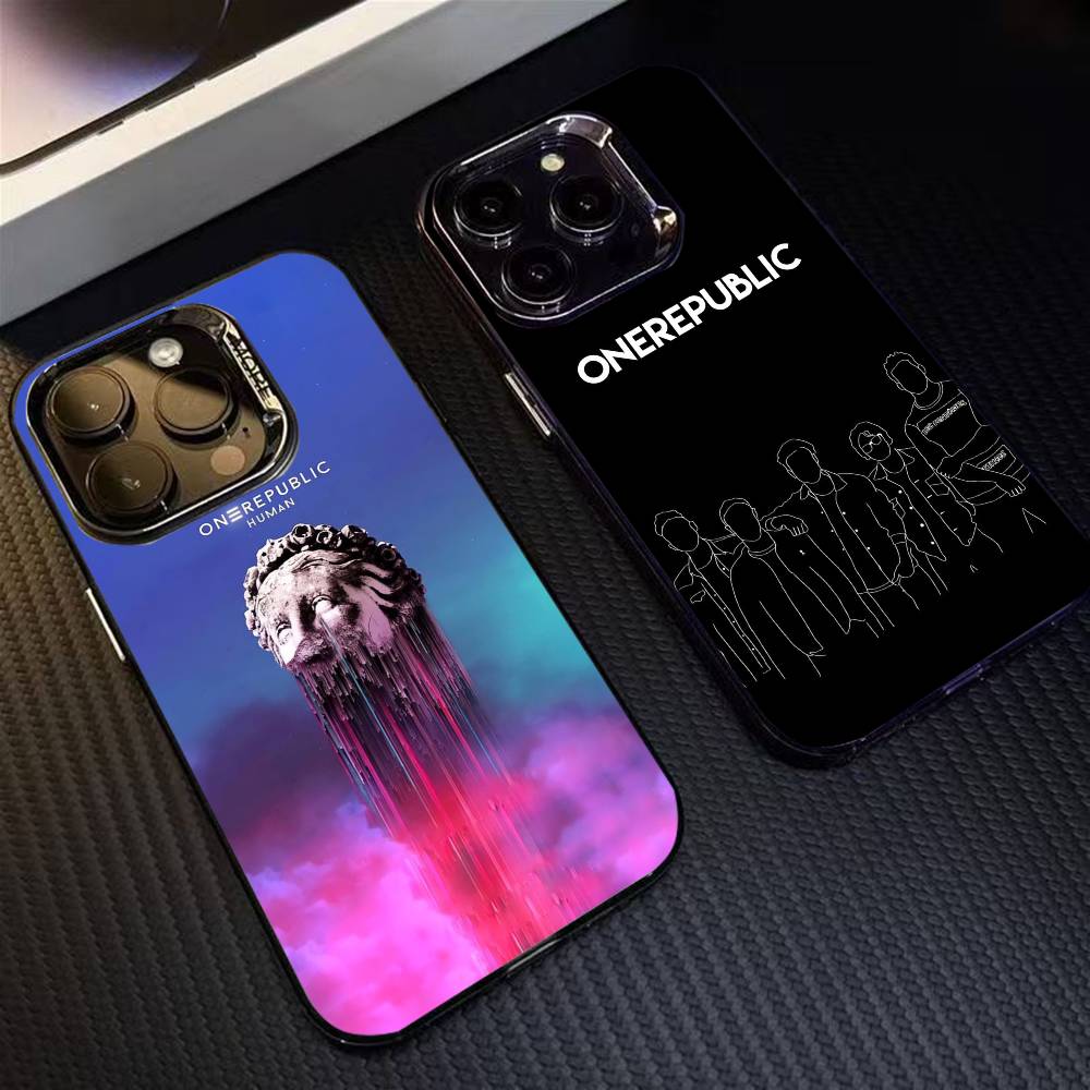 O-One-Republic Printed Phone Case For iPhone 16 17 15 14 12 13 Pro Max Black Color Shockproof Cover